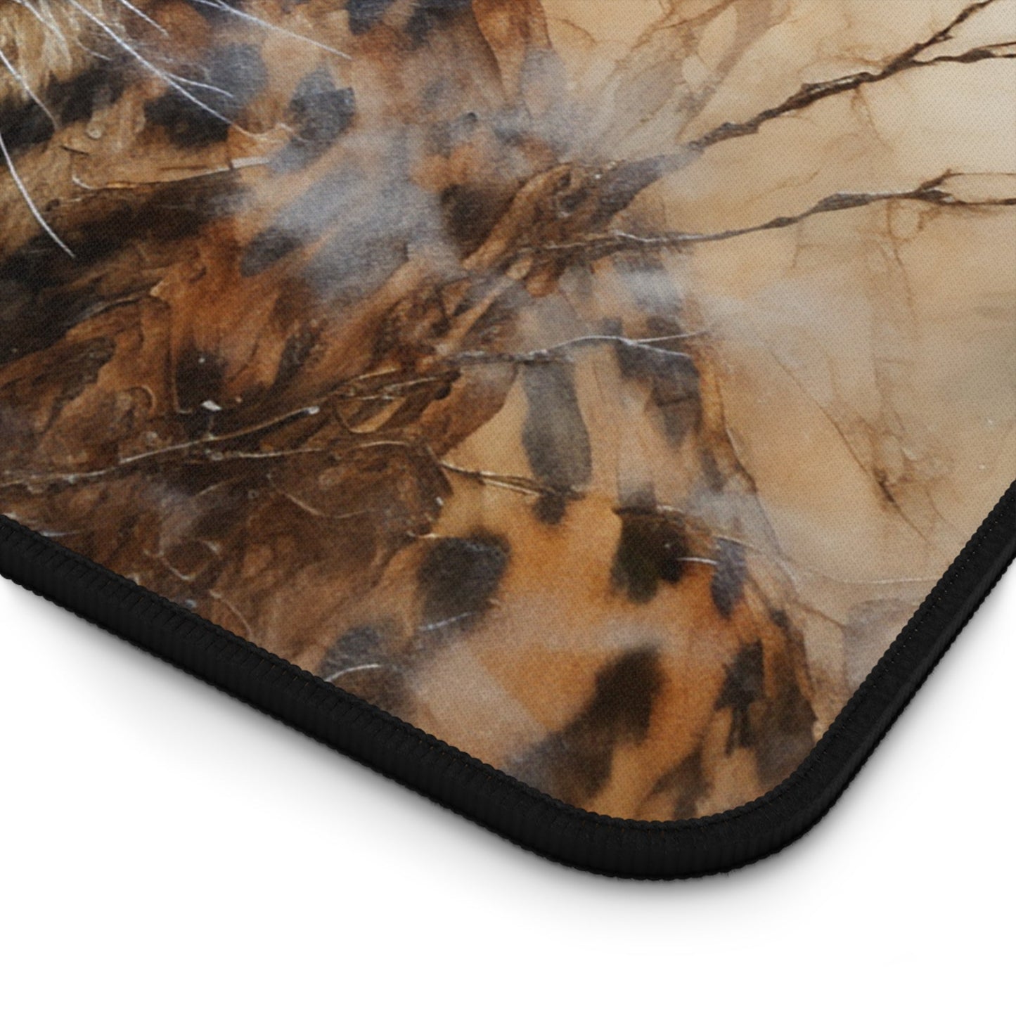 Big Cat Leopard EX Large Mouse Pad, Animal Lover Desk Mats, Big Cat Lover - FlooredByArt
