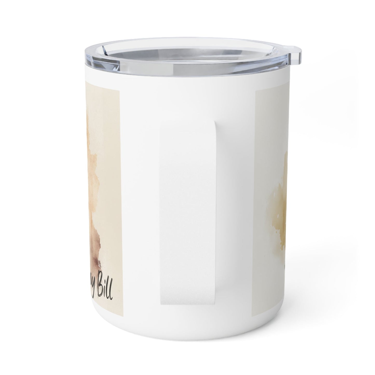 Cowboy Insulated Coffee Mug, 10oz -Personalize Cowboy & Horse Lover Cup - FlooredByArt