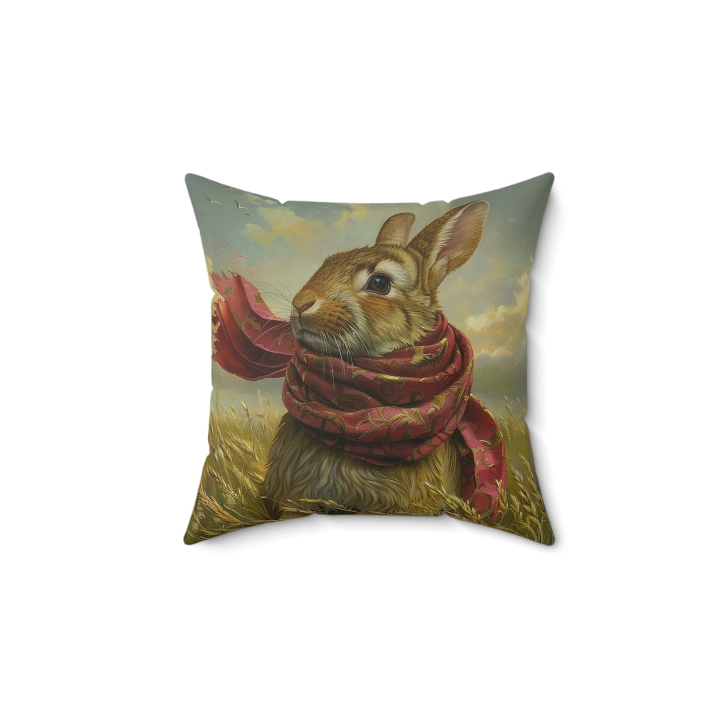 Enchanting Rabbit in Wildflowers - Whimsical, Magical, and Beautiful Home Decor - FlooredByArt