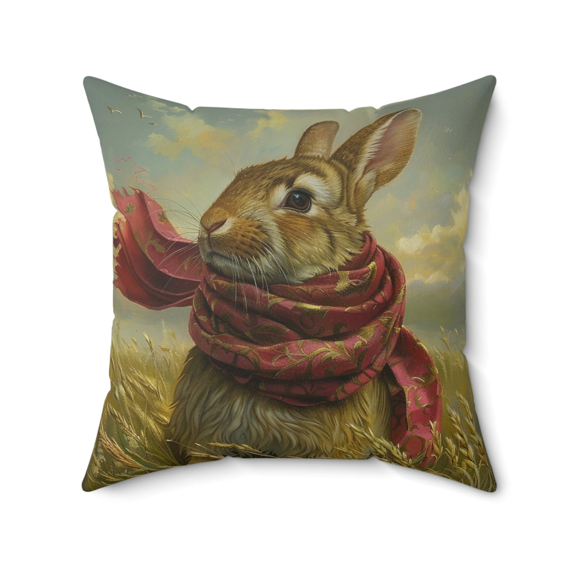 Enchanting Rabbit in Wildflowers - Whimsical, Magical, and Beautiful Home Decor - FlooredByArt