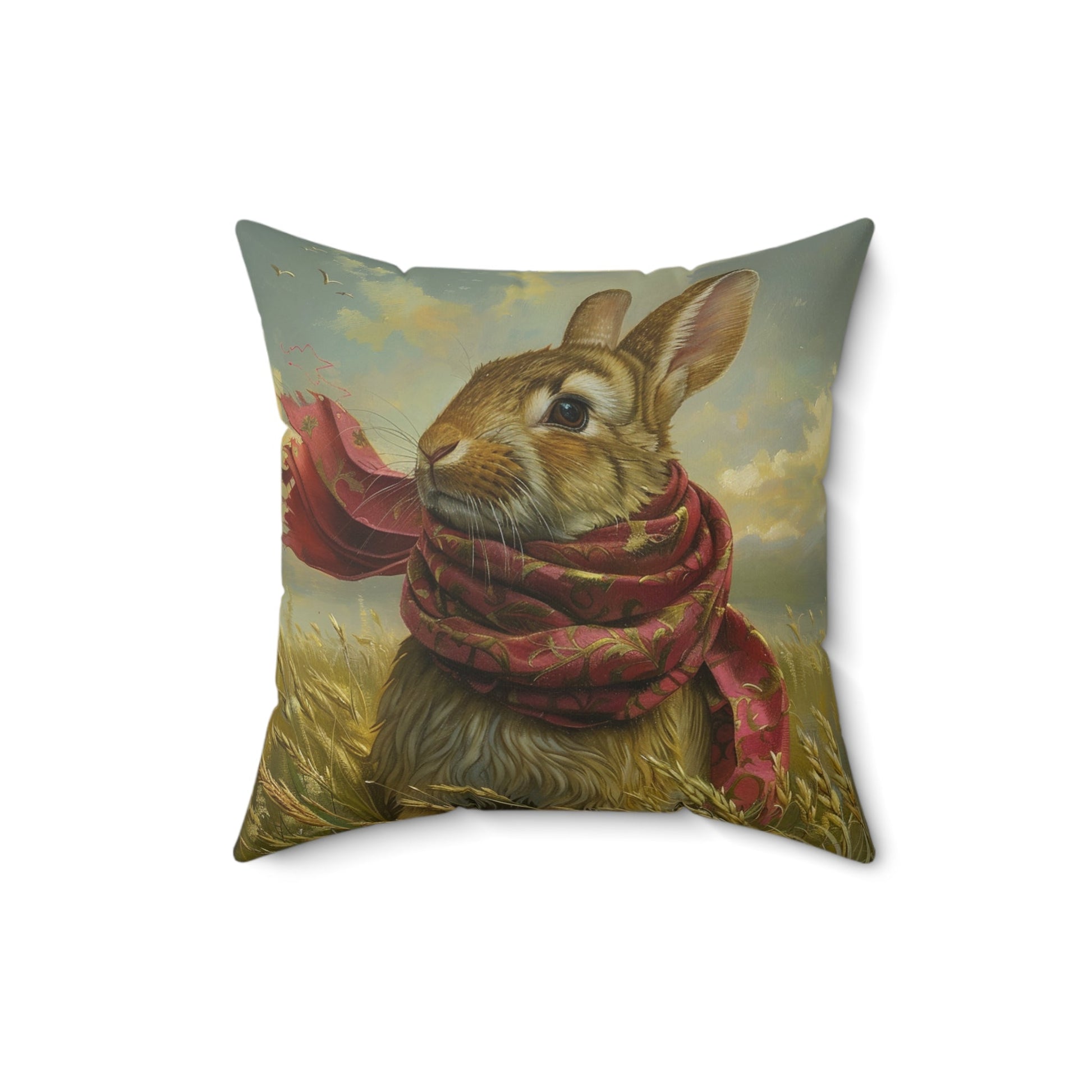 Enchanting Rabbit in Wildflowers - Whimsical, Magical, and Beautiful Home Decor - FlooredByArt