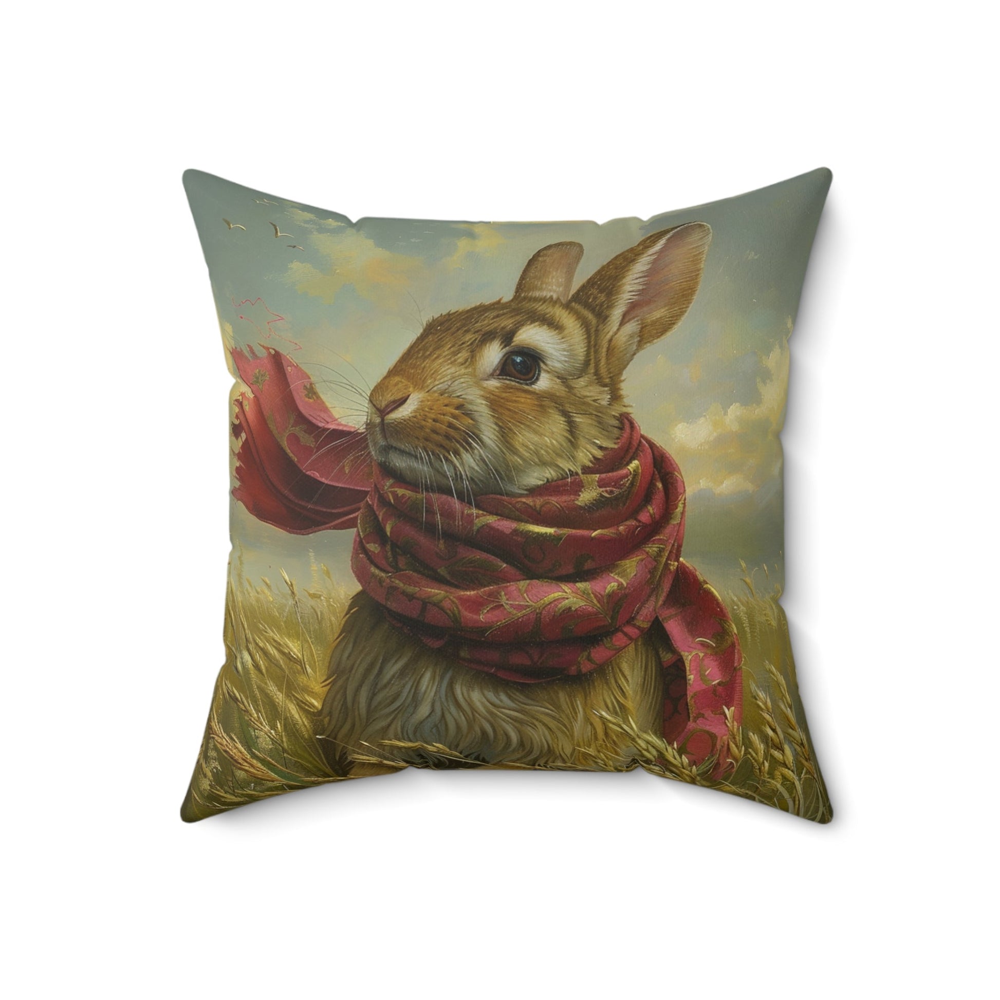 Enchanting Rabbit in Wildflowers - Whimsical, Magical, and Beautiful Home Decor - FlooredByArt