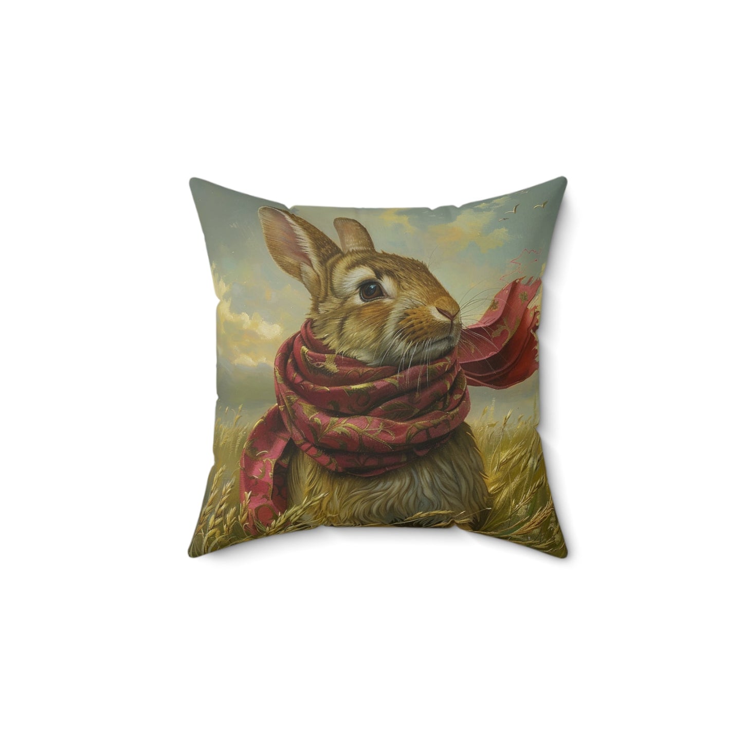 Enchanting Rabbit in Wildflowers - Whimsical, Magical, and Beautiful Home Decor - FlooredByArt