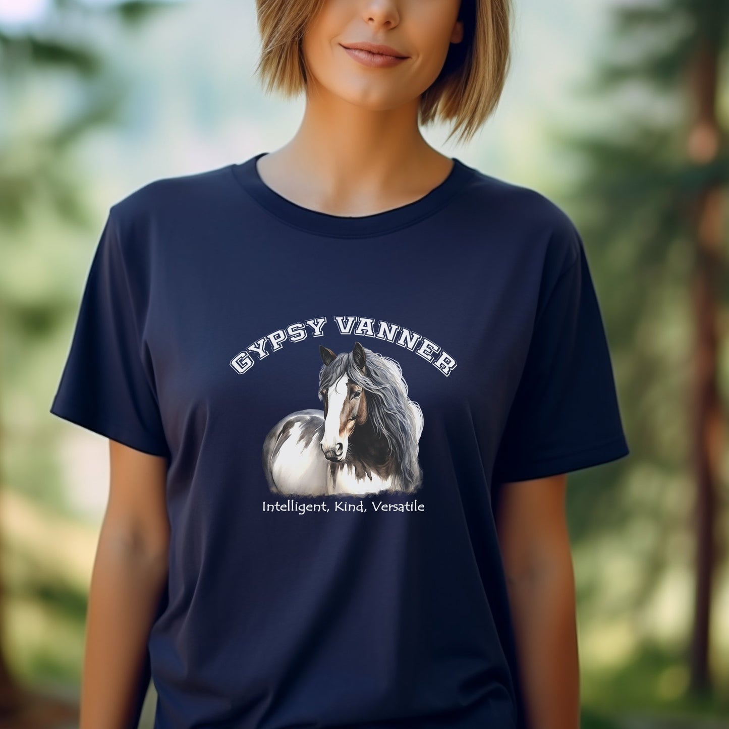 Gypsy Vanner Horse Shirt, British Vanner Horse Sweatshirt, Horse Shirt, County Western Shirt - FlooredByArt
