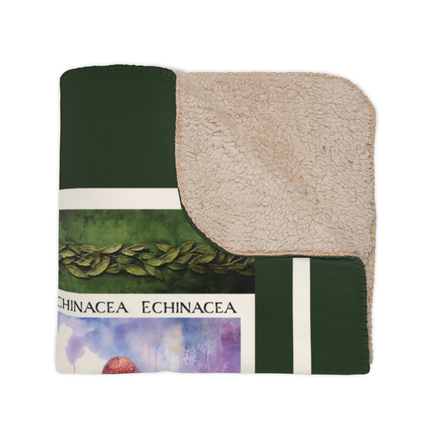 Herb Garden Blanket Throw, Cottage Garden Art Gallery Coverlet - Garden Lover - FlooredByArt