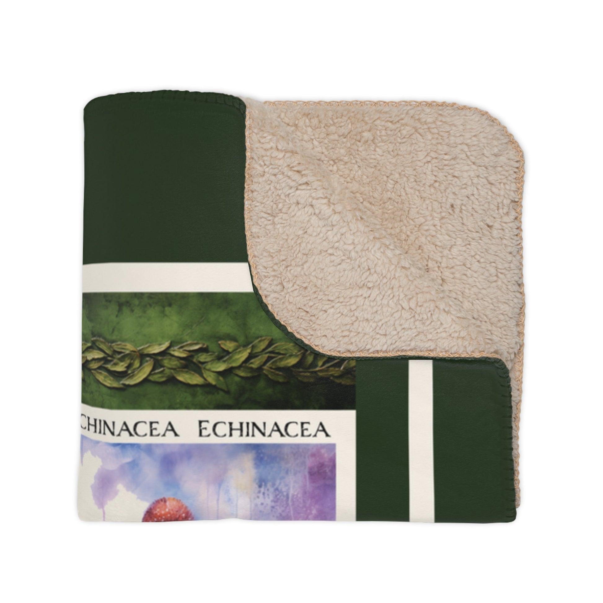 Herb Garden Blanket Throw, Cottage Garden Art Gallery Coverlet - Garden Lover - FlooredByArt