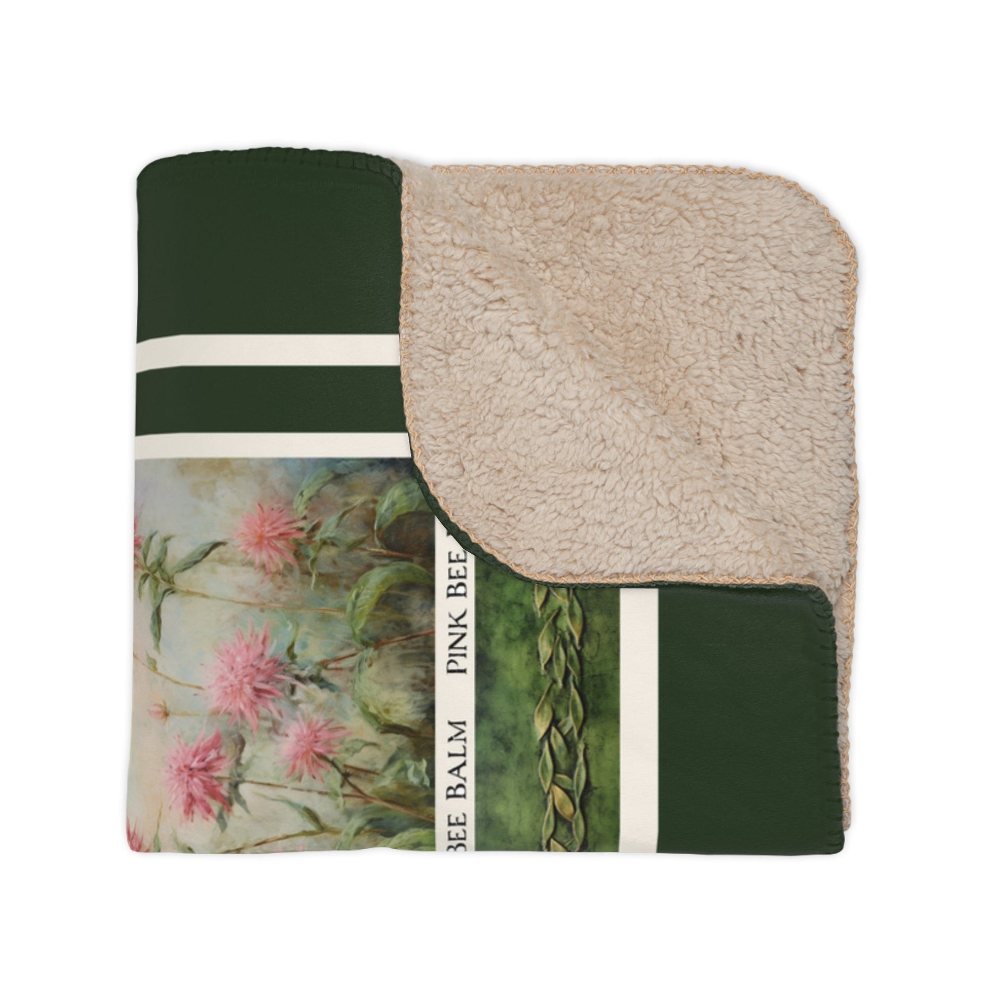 Herb Garden Blanket Throw, Cottage Garden Art Gallery Coverlet - Garden Lover - FlooredByArt