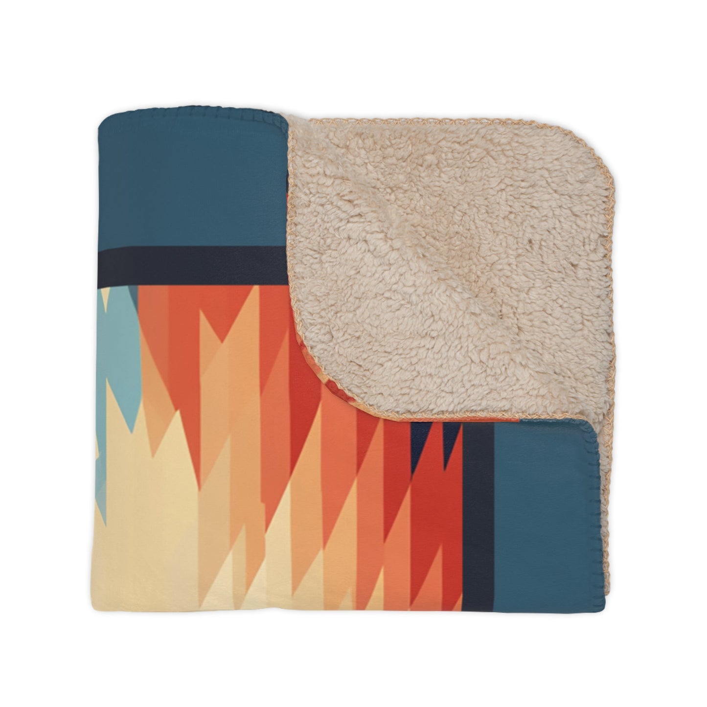 Navaho Native American Style Throw, Western USA Desert Colors - FlooredByArt