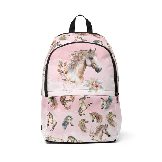 Personalized Dream Horse Backpack, Ladies Bookbag, School College Pack - FlooredByArt