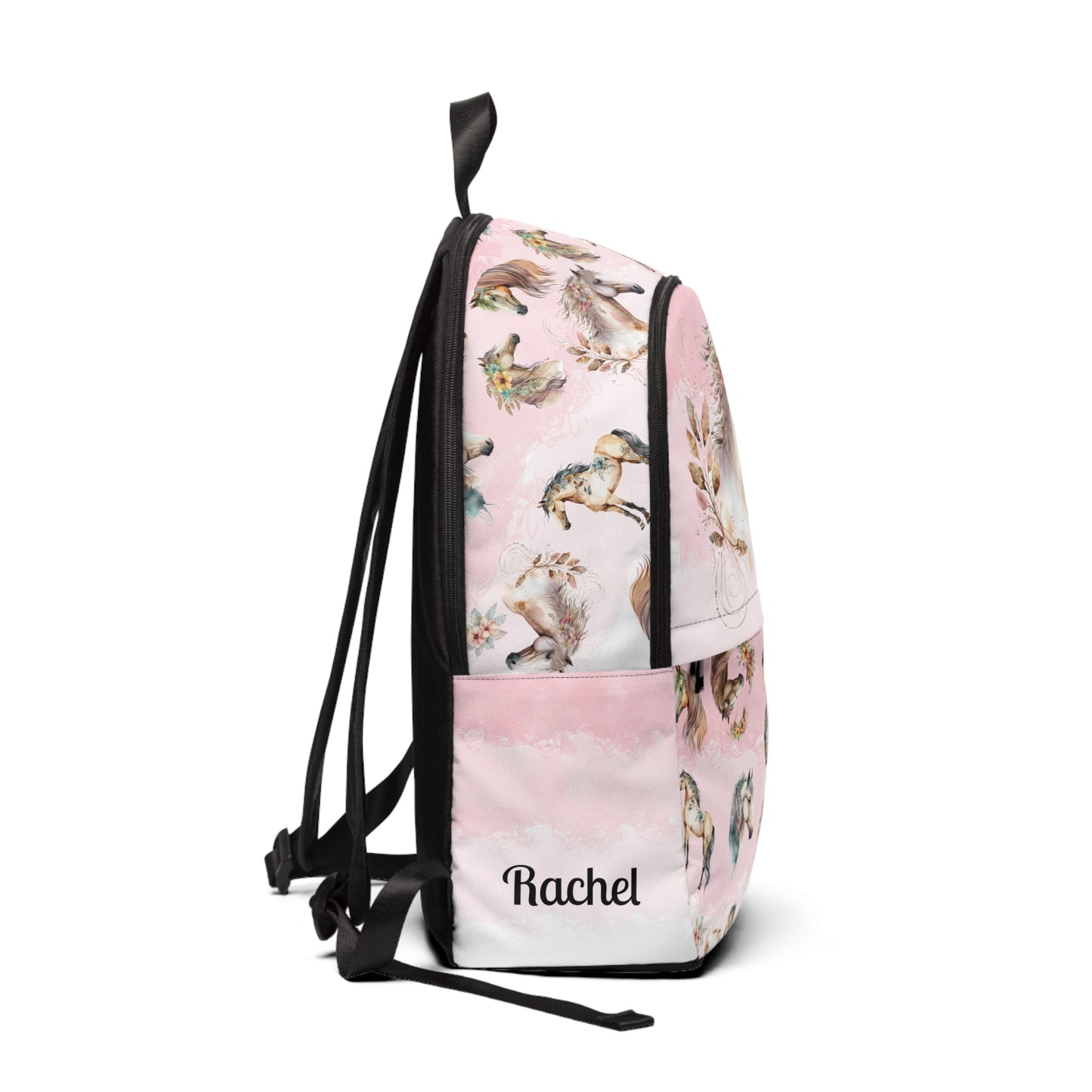 Personalized Dream Horse Backpack, Ladies Bookbag, School College Pack - FlooredByArt