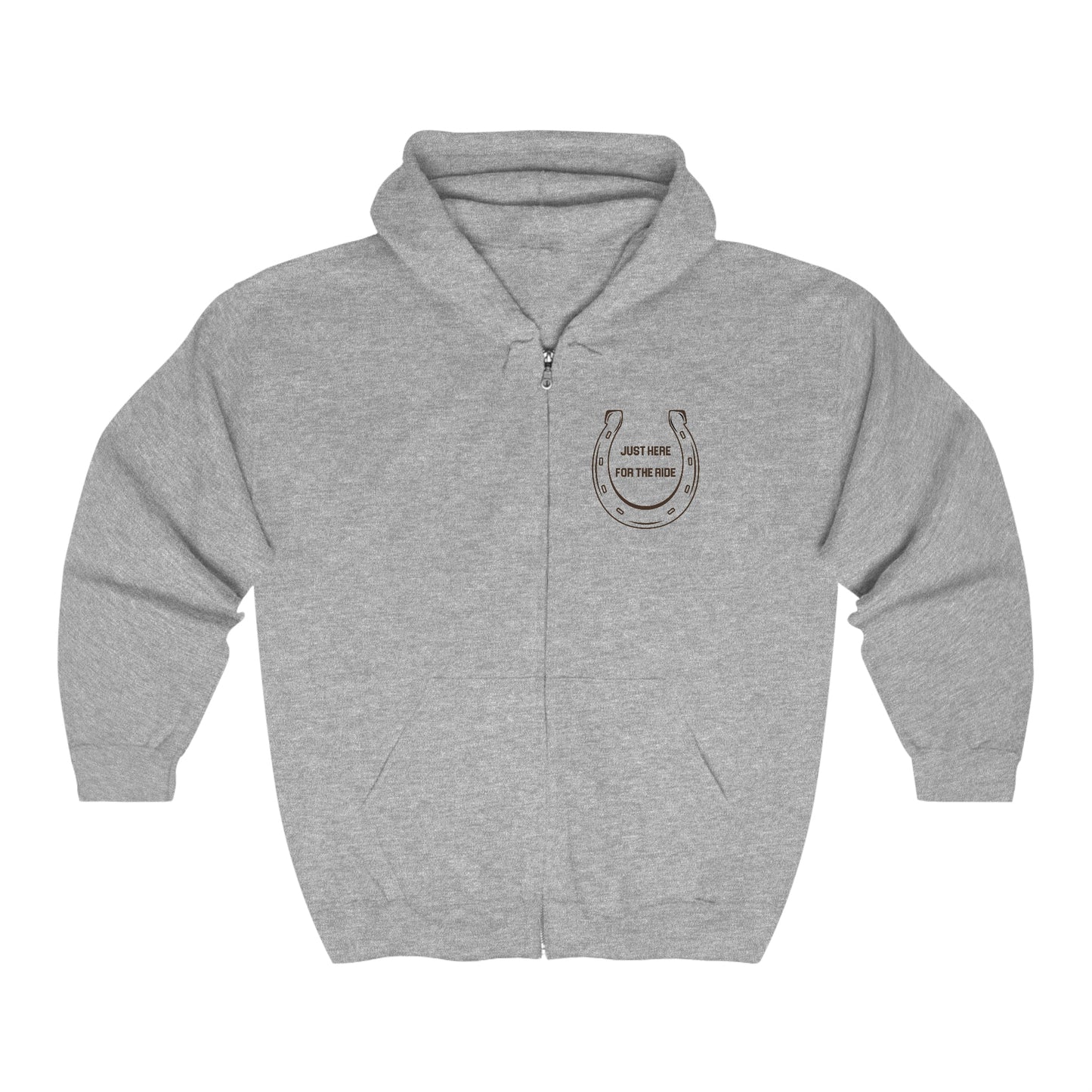 Rodeo Cowboy Full Zip Jacket Rodeo Bronco Horse Rider Hoodie - FlooredByArt