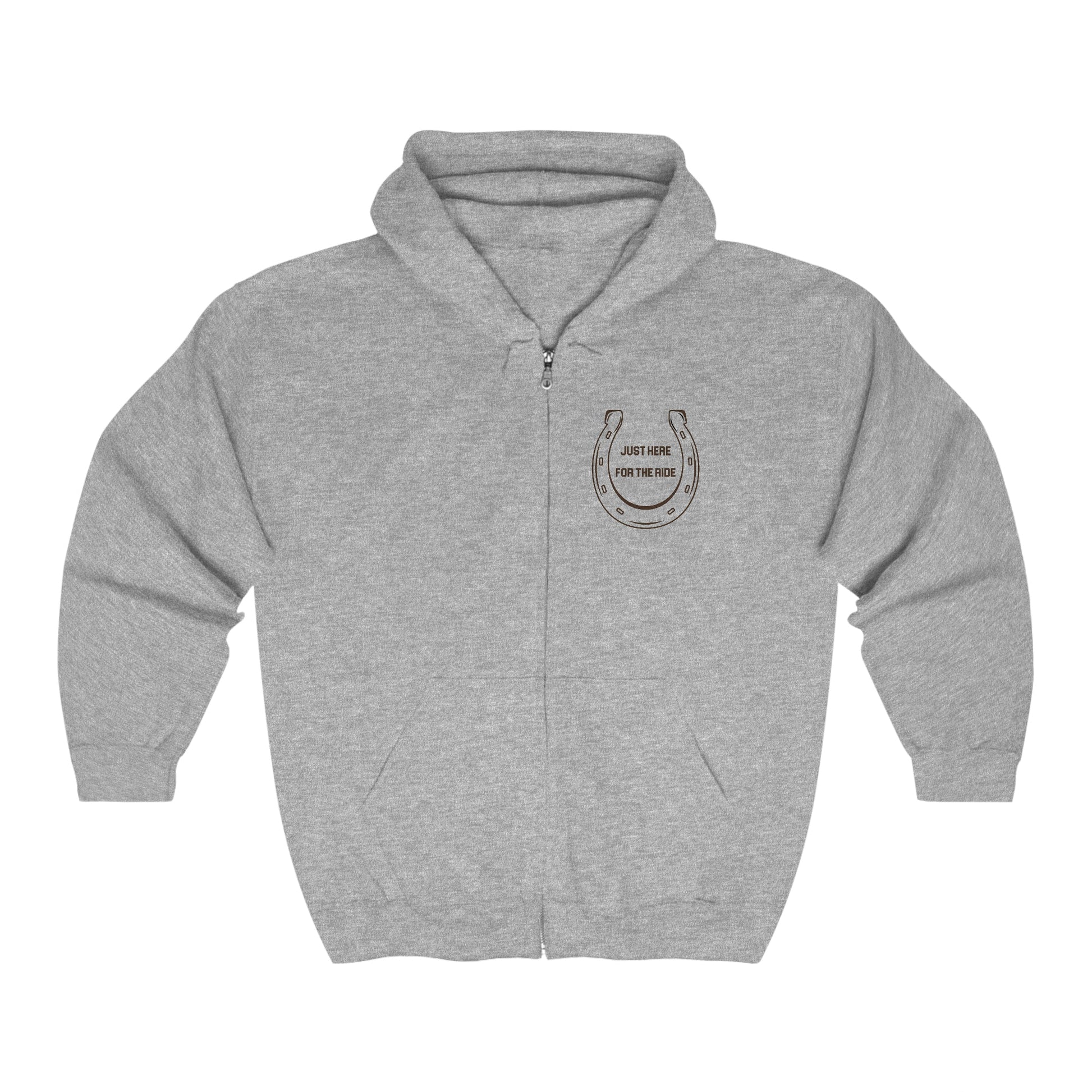 Rodeo Cowboy Full Zip Jacket Rodeo Bronco Horse Rider Hoodie - FlooredByArt