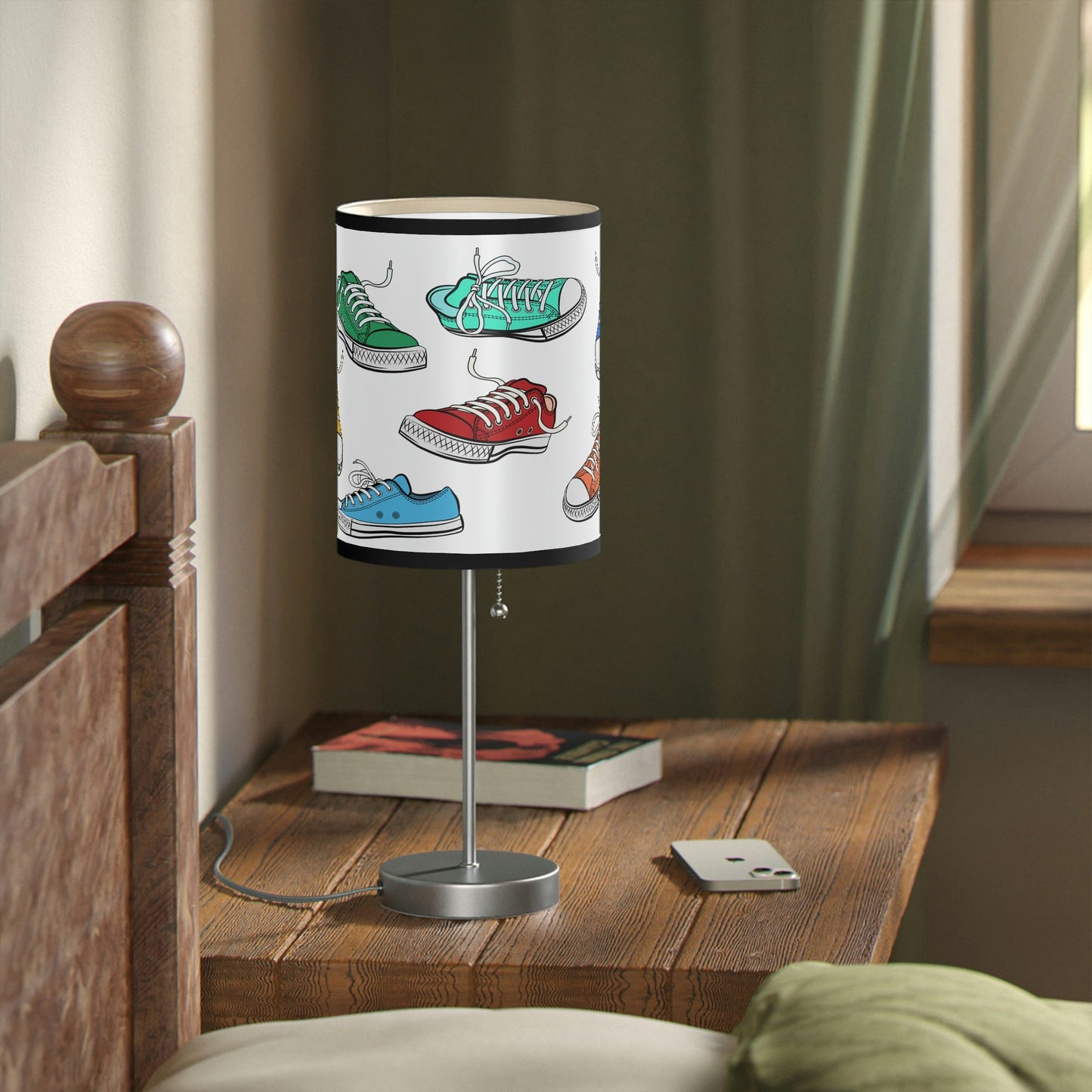 Sneakers Accent Lamp, Sneakers Table Lamp is Perfect For The Sports Enthusiast - FlooredByArt