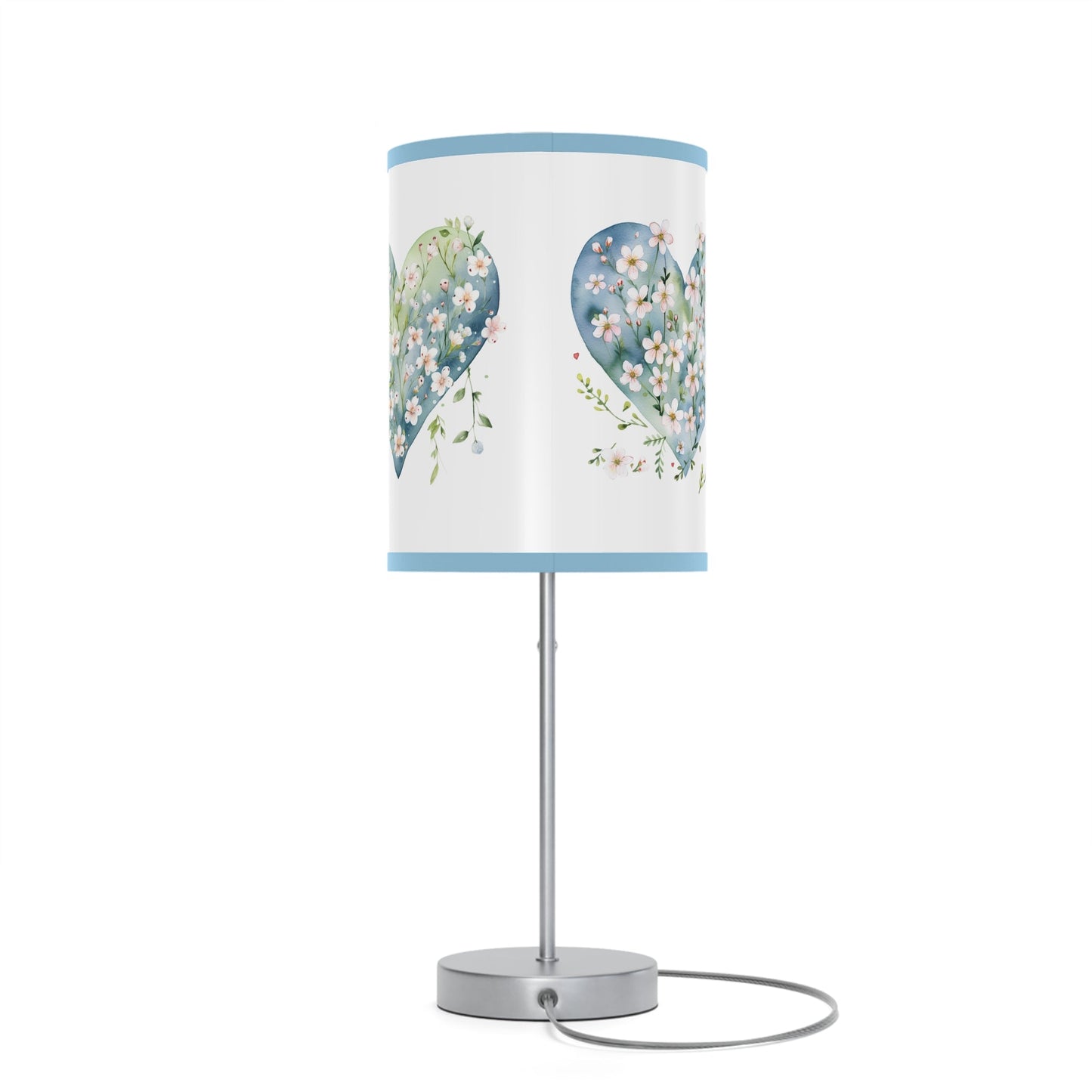 Sweet Hearts Table Lamp, Perfect Girls Room or Romantic Nook Design Accent Lamp, Cheery Bright Decor, Office Desk Accessory Lamp - FlooredByArt