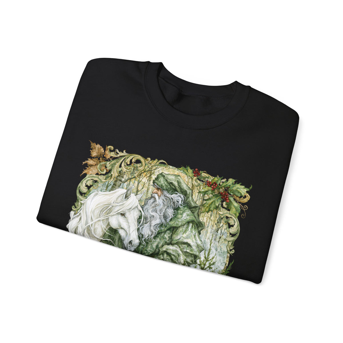 A Christmas Visit Horse Christmas Sweatshirt – Father Christmas