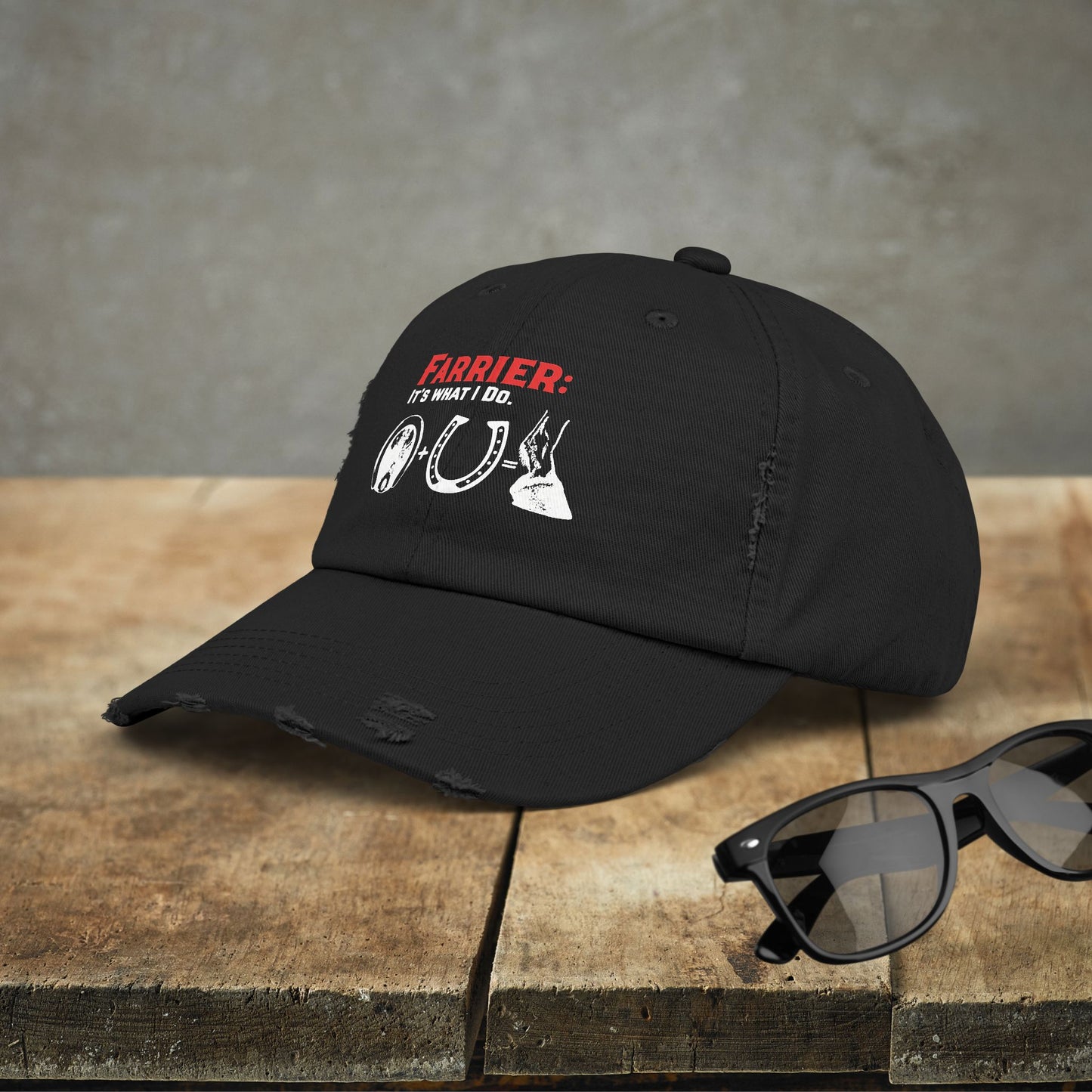 Farrier Work Hat, "Farrier: It's What I Do" Hat Horse Art