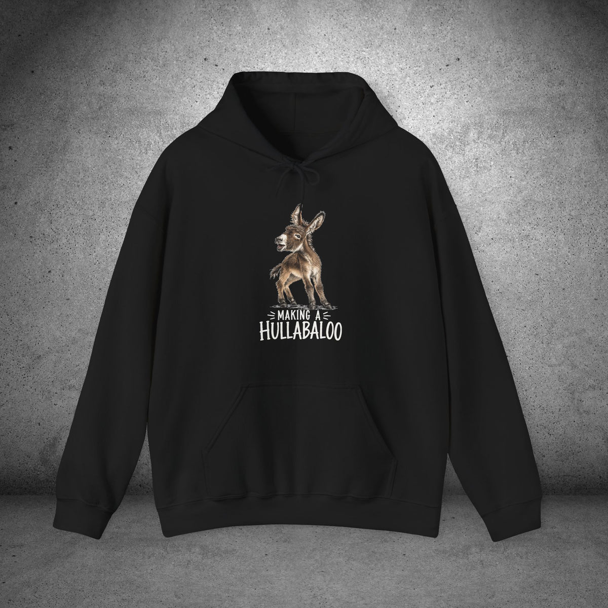 Making a Hullabaloo Donkey Hoodie – Funny Donkey Lover Sweatshirt