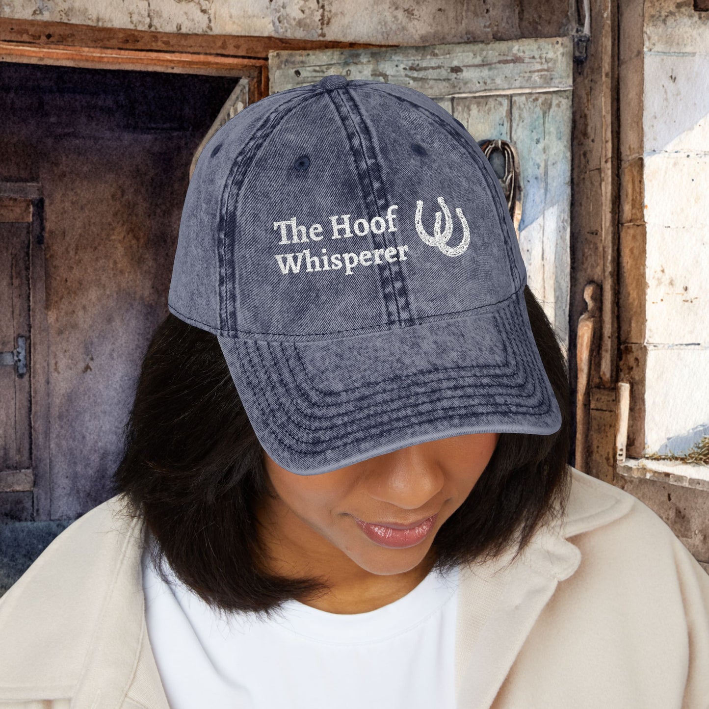 The Hoof Whisperer Hat – Farrier, Embroidered Personalized Horse Cap