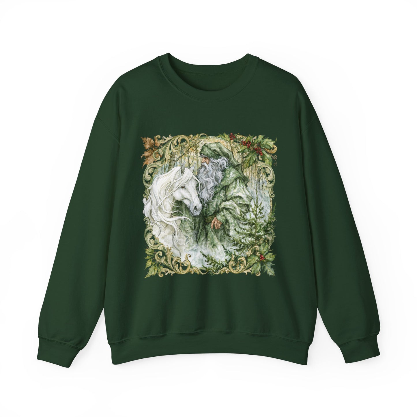 A Christmas Visit Horse Christmas Sweatshirt – Father Christmas