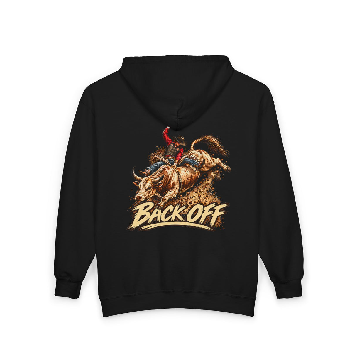 Back Off Rodeo Full Zip Hoodie –  Bull Rider Western Jacket