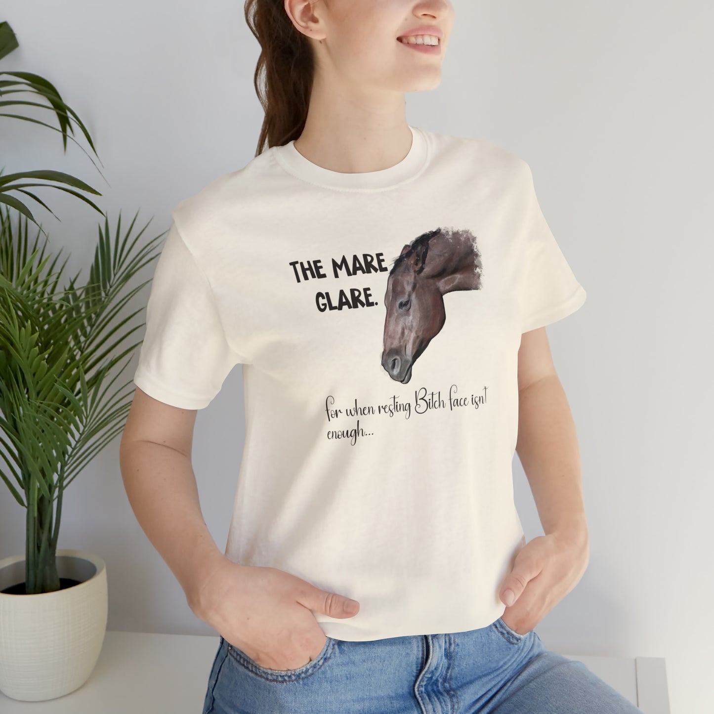Silly Horse T-shirt: Funny, Angry Horse T-shirt for Horse Lovers