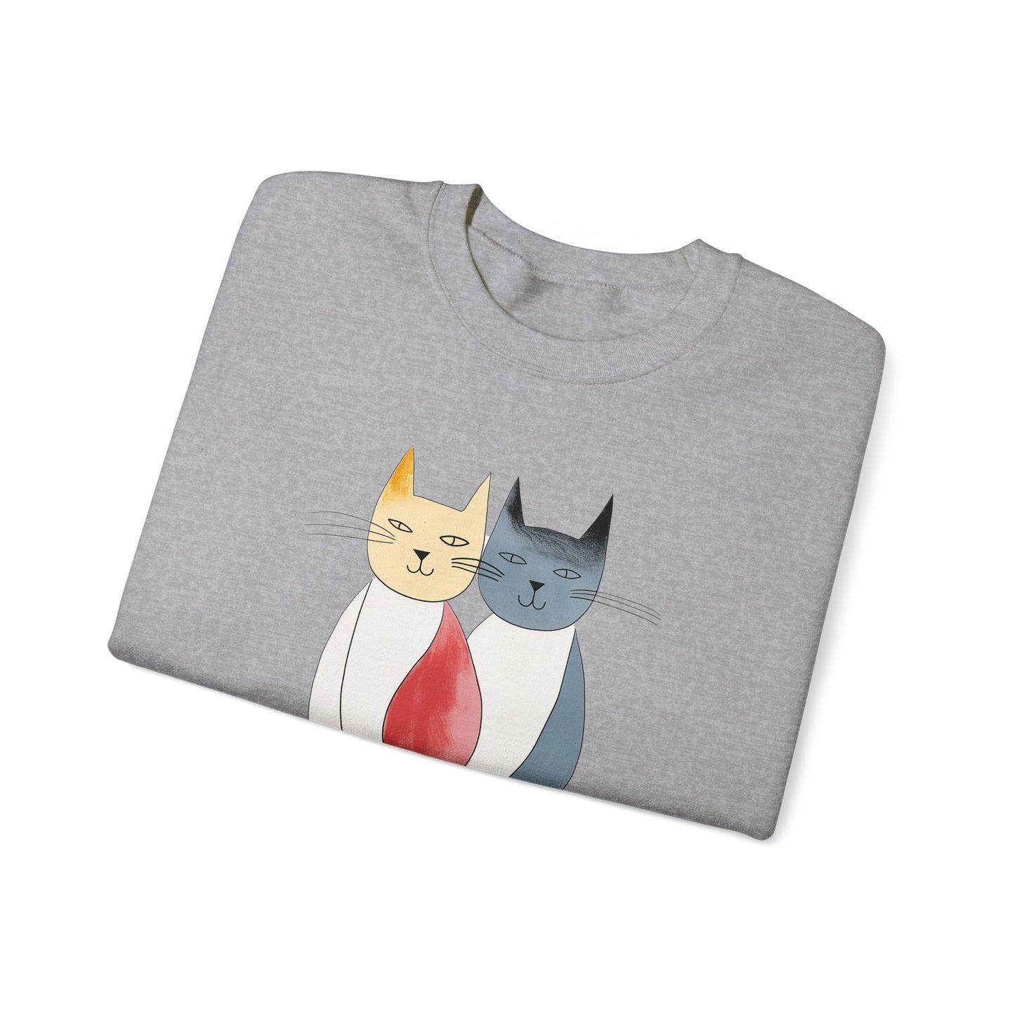 Cat Sweatshirt, Mid Century Modern Atomic Cat Style Cat Lover
