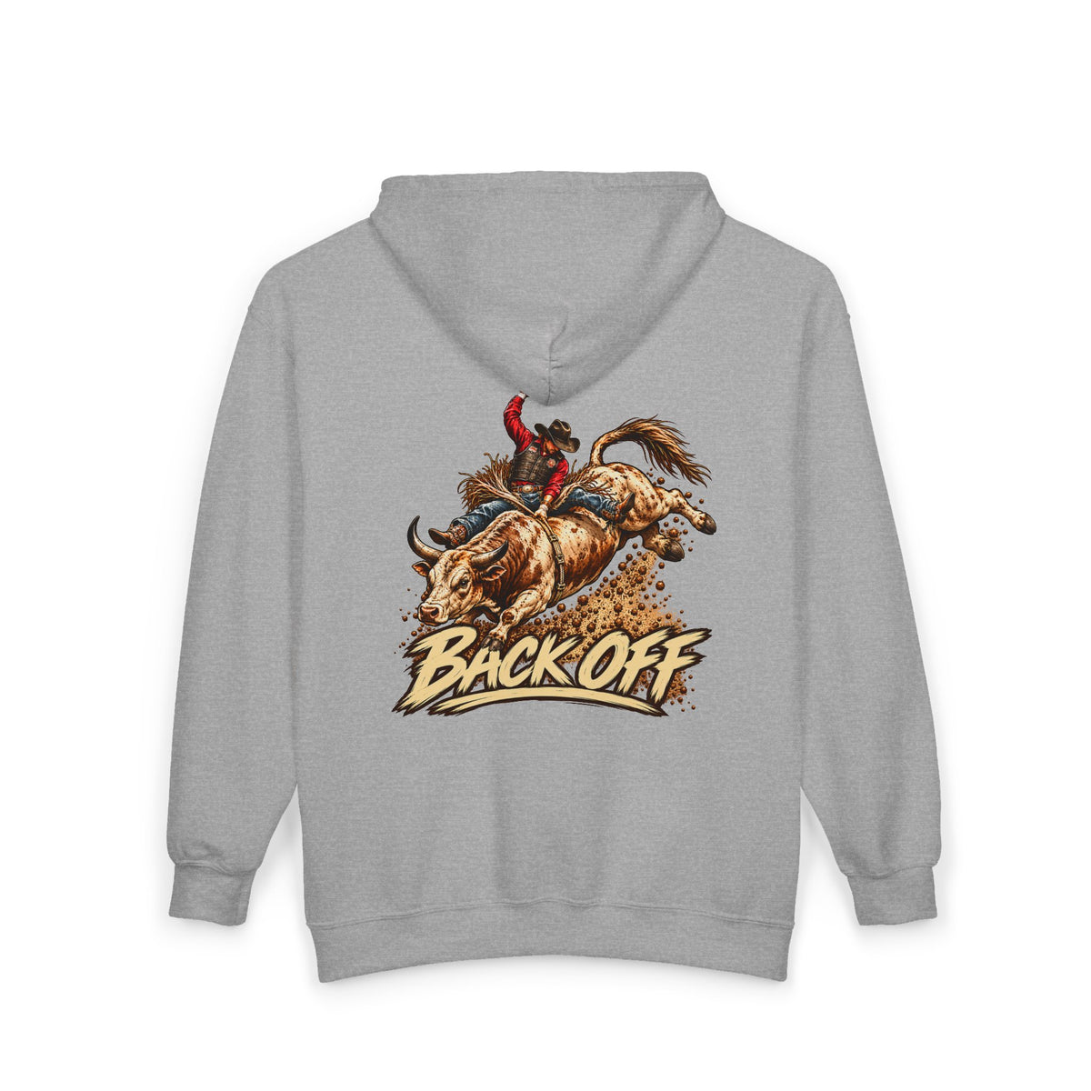 Back Off Rodeo Full Zip Hoodie –  Bull Rider Western Jacket