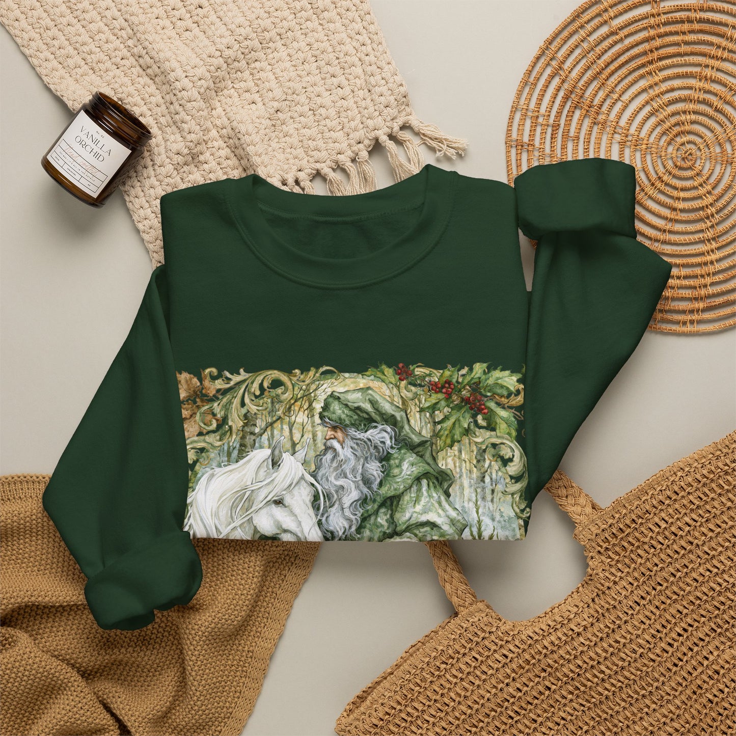 A Christmas Visit Horse Christmas Sweatshirt – Father Christmas
