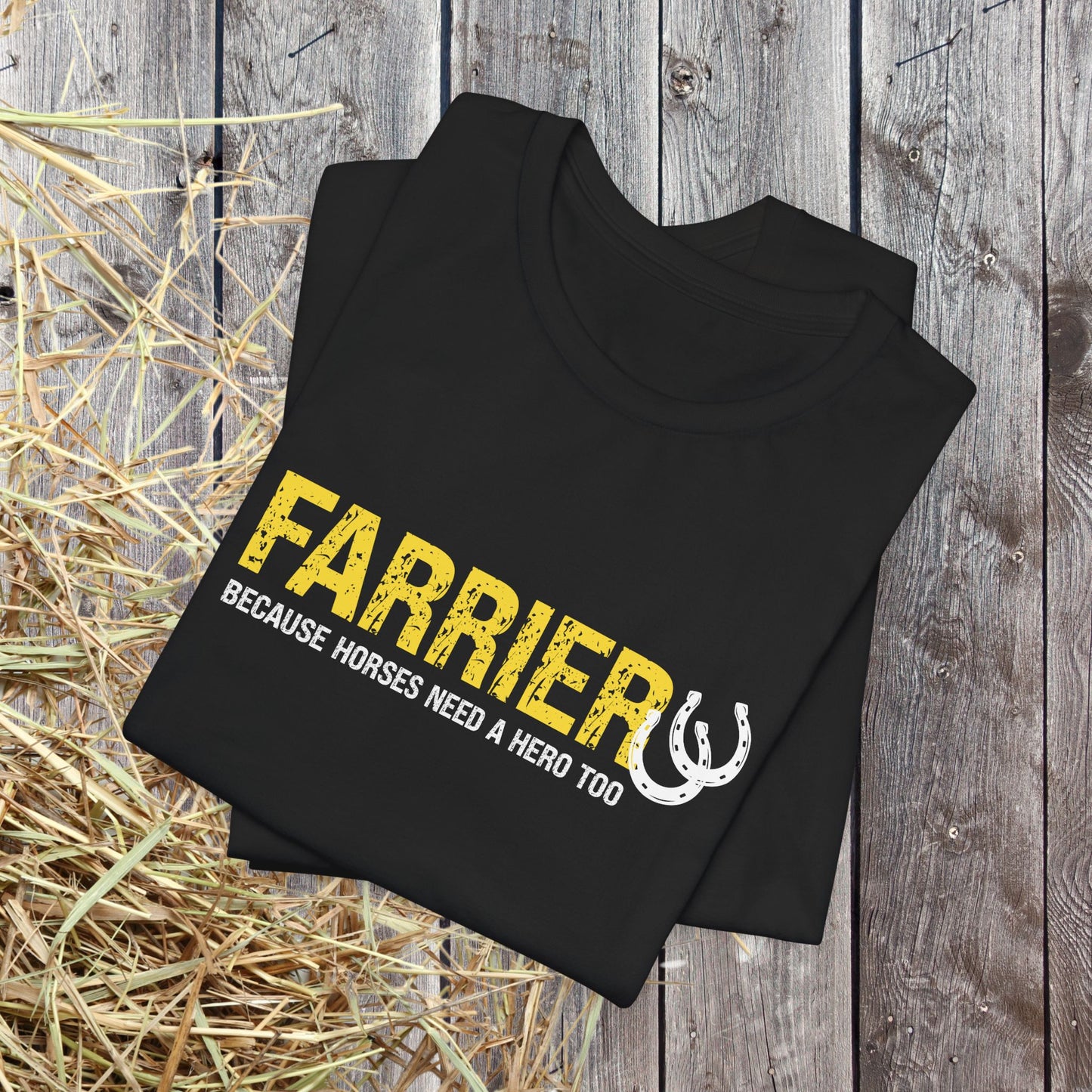 Farrier T-shirt, Farrier Horse Hero Tee, Horseshoer Work Shirt Tee