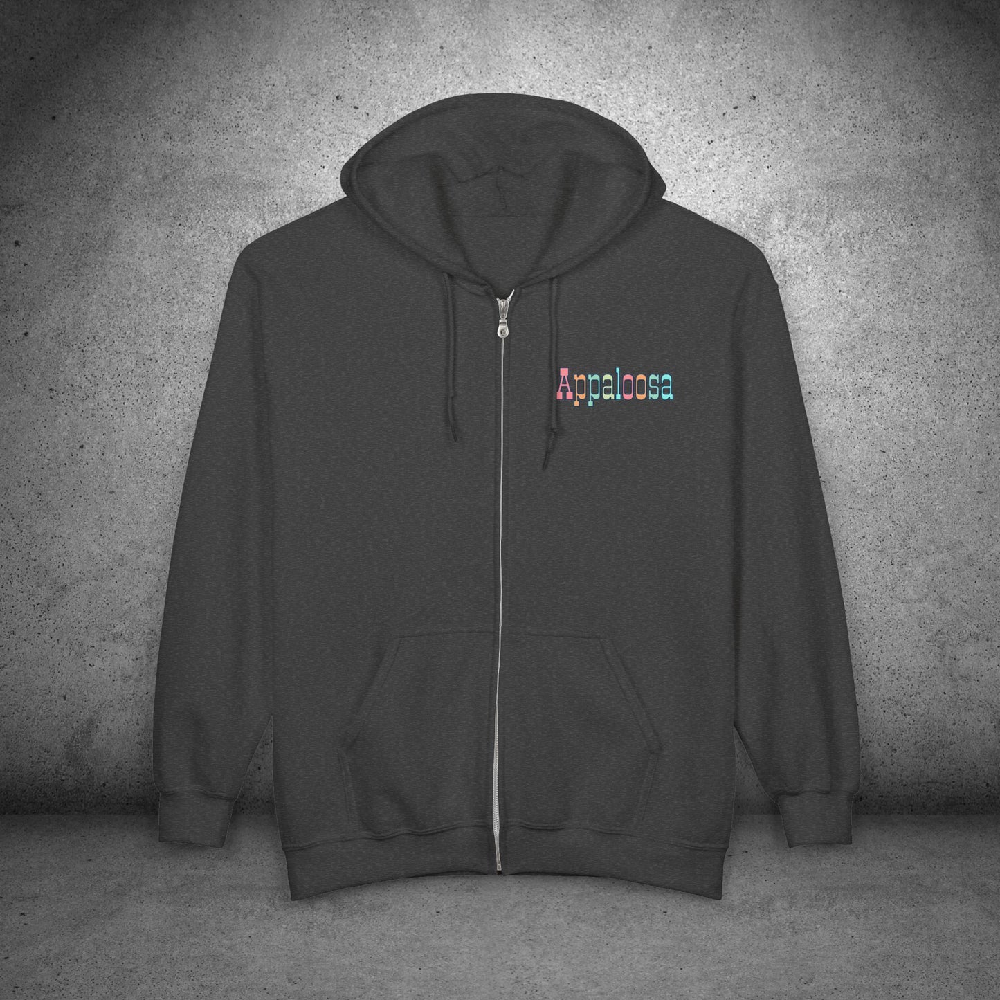 Appaloosa Zip Hoodie – “I Ride a Horse of a Different Color” Sweatshirt