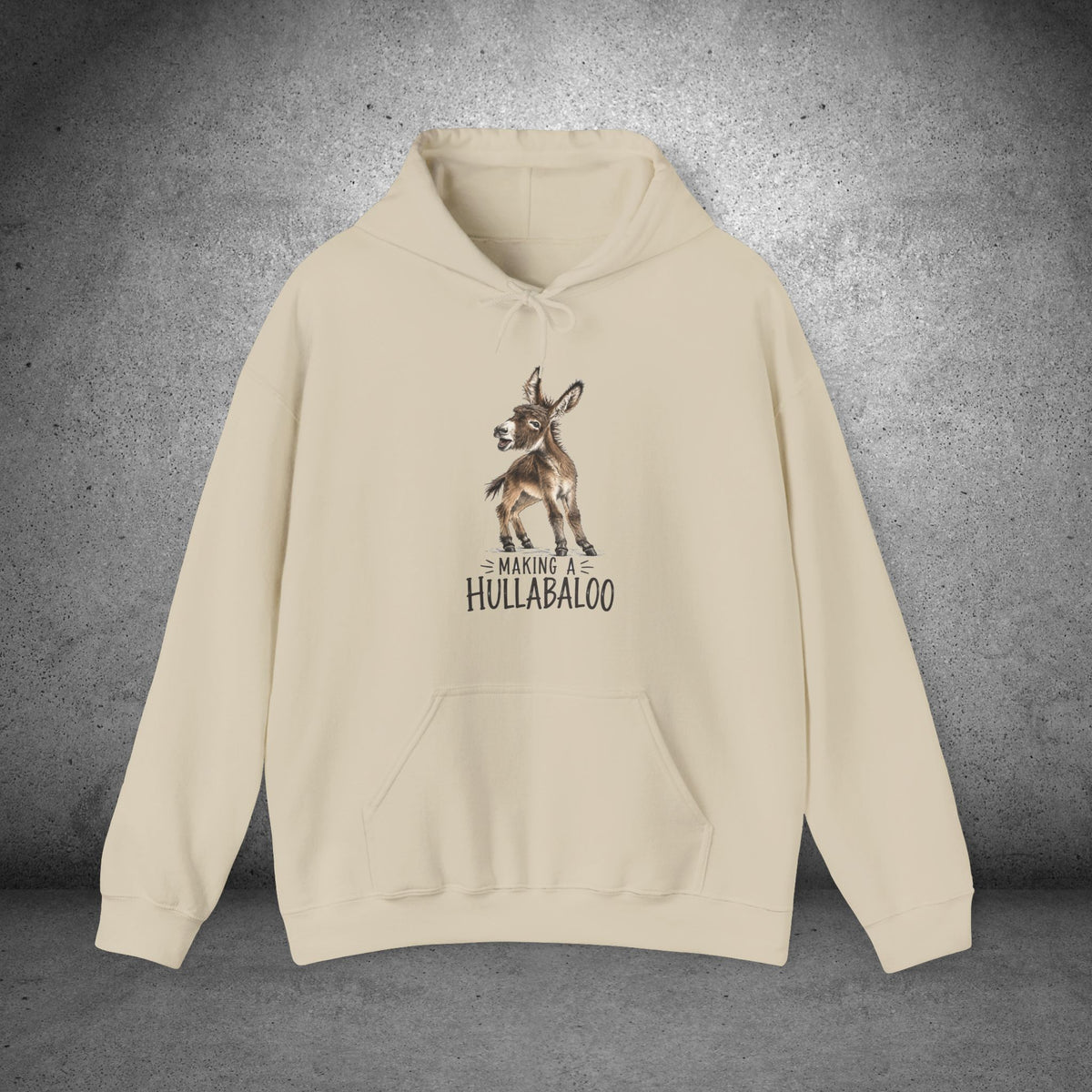 Making a Hullabaloo Donkey Hoodie – Funny Donkey Lover Sweatshirt