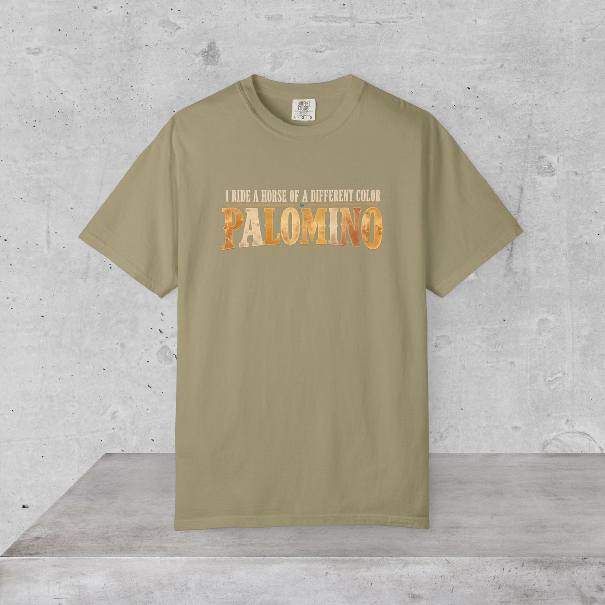 Palomino Horse T-Shirt – I Ride a Horse of a Different Color | Comfort Colors