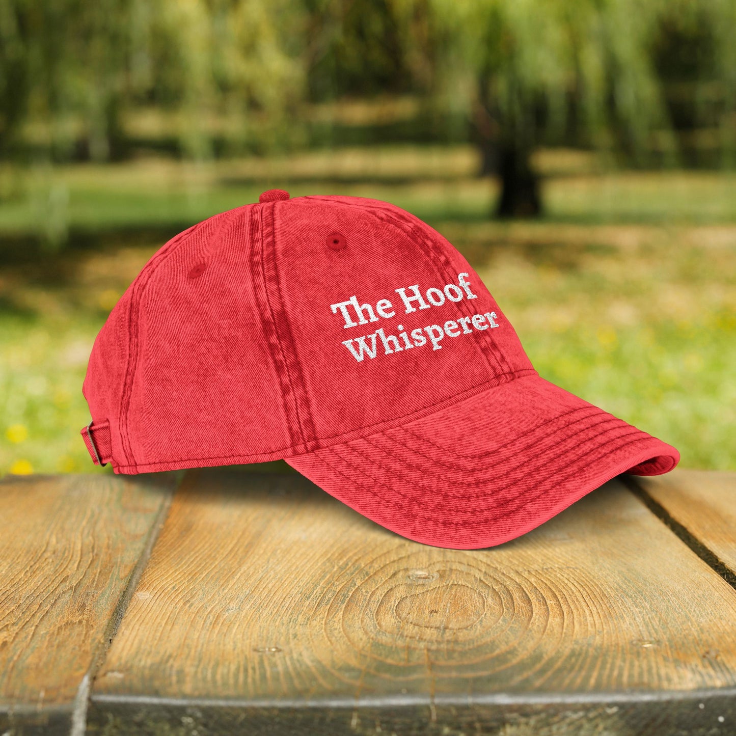 The Hoof Whisperer Hat – Farrier, Embroidered Personalized Horse Cap