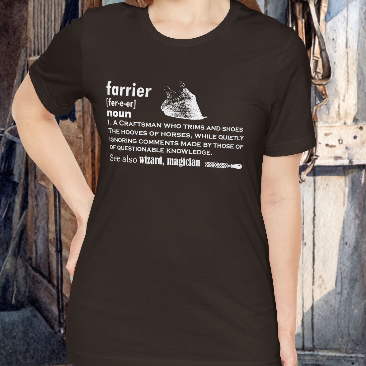Farrier T-shirt, Farrier Funny Definition, Horseshoer Tee