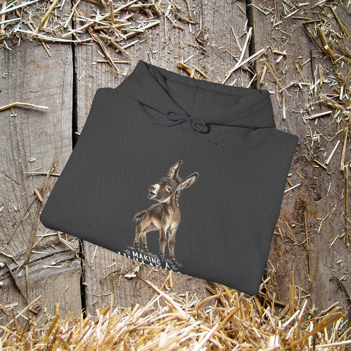 Making a Hullabaloo Donkey Hoodie – Funny Donkey Lover Sweatshirt