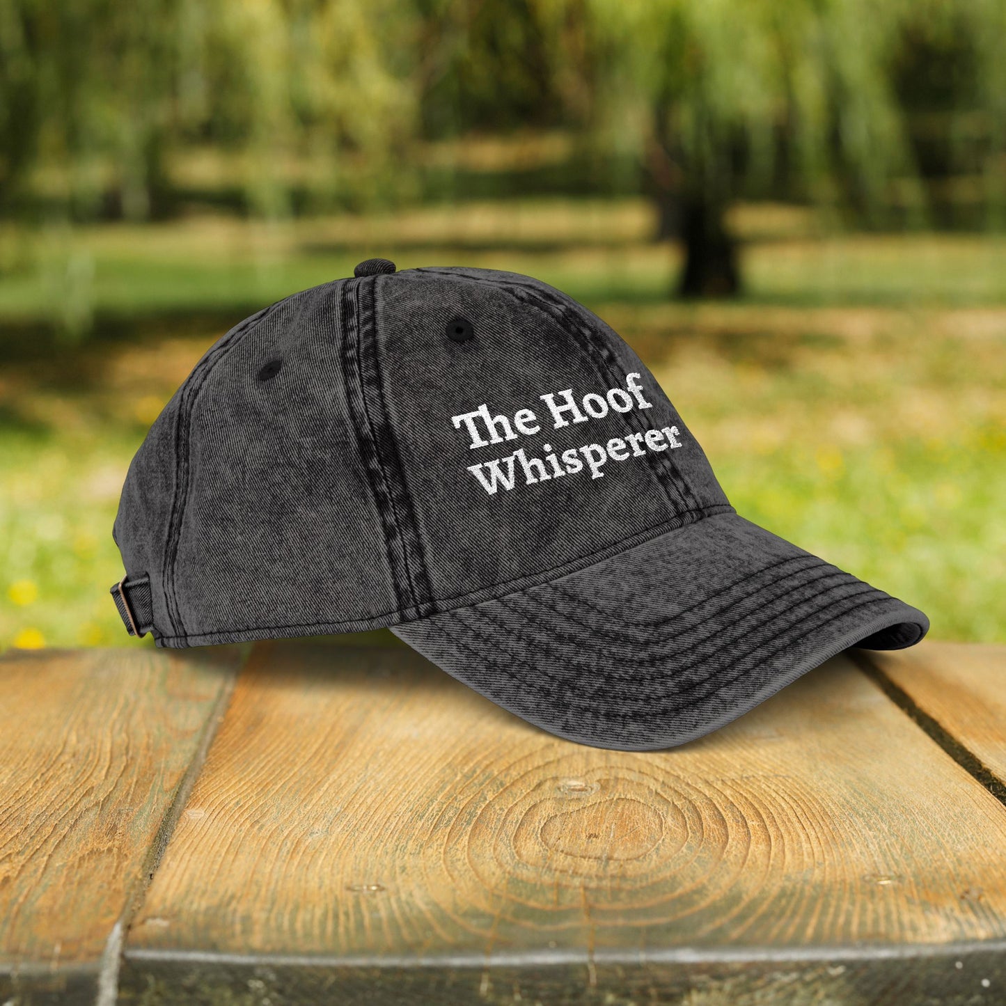 The Hoof Whisperer Hat – Farrier, Embroidered Personalized Horse Cap