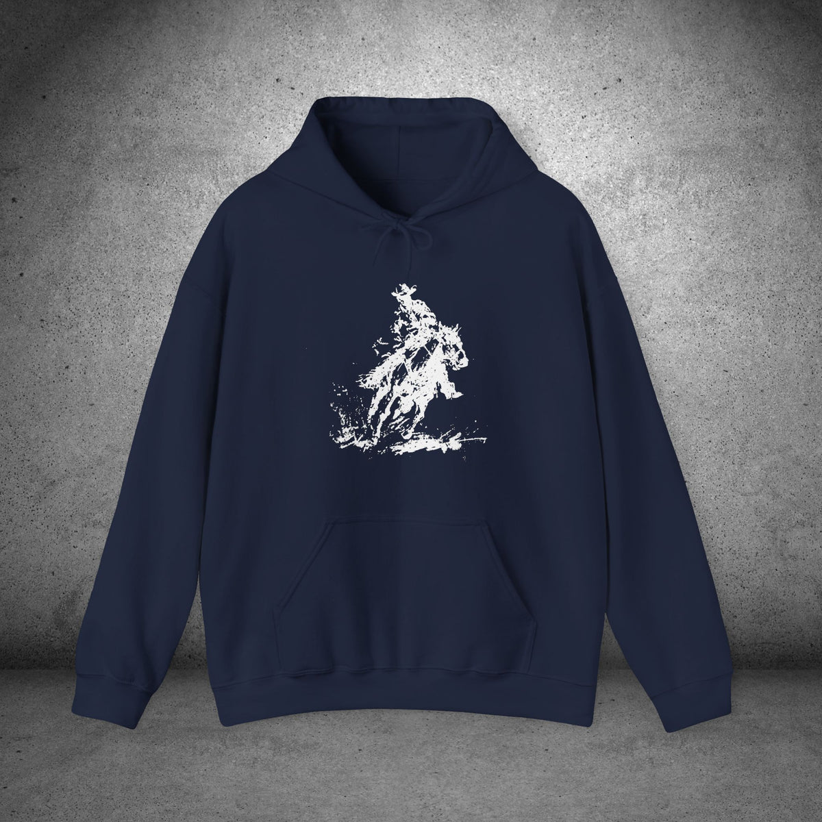 Western Ranch Horse Art Hoodie - Equestrian Sketch Sweatshirt