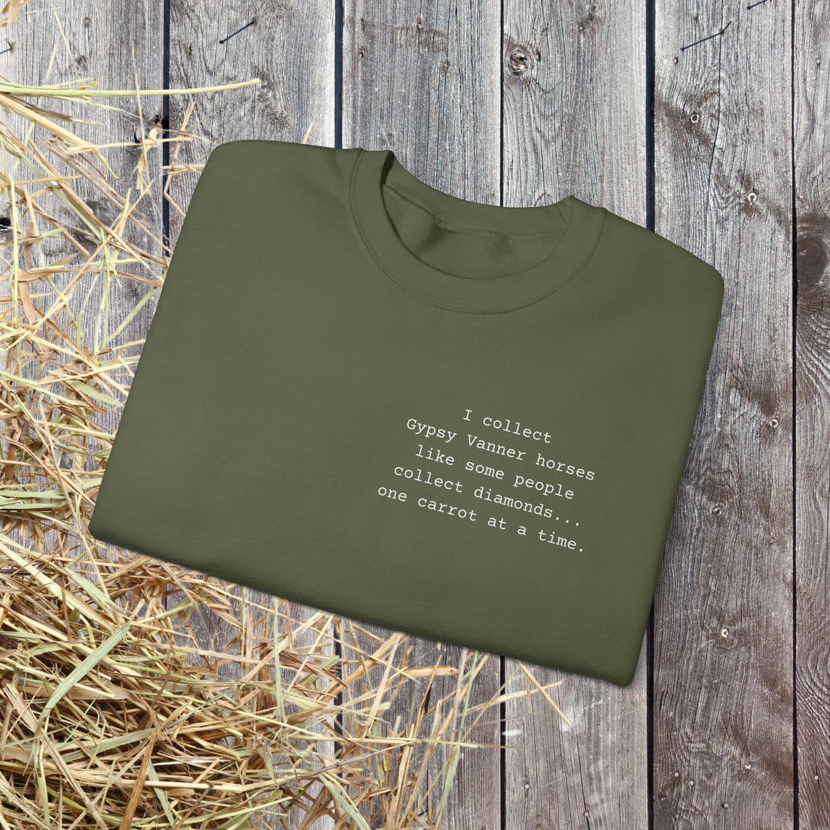 Gypsy Vanner Sweatshirt – Funny Horse Lover Crewneck