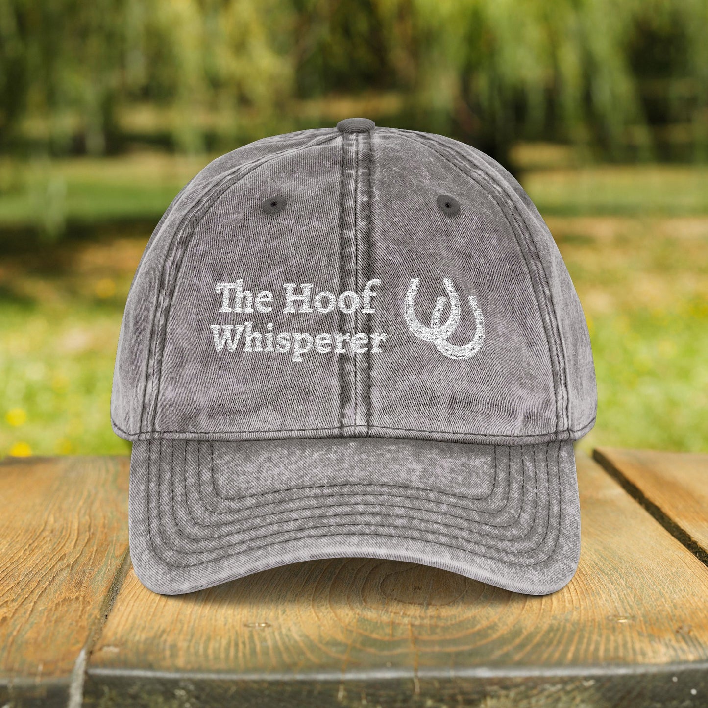 The Hoof Whisperer Hat – Farrier, Embroidered Personalized Horse Cap