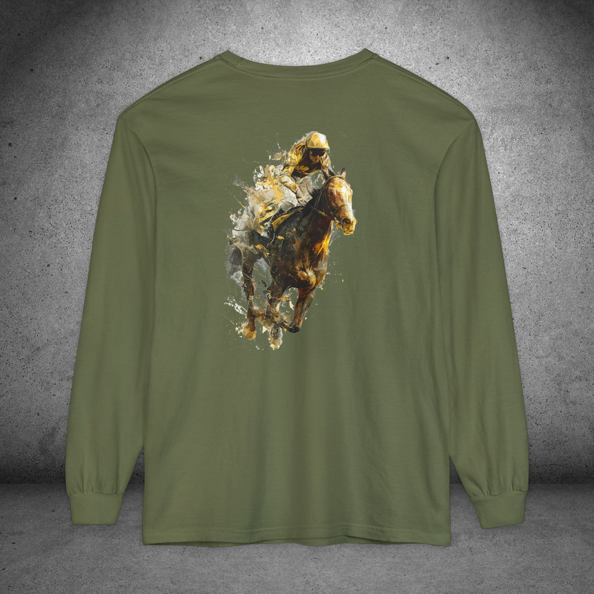 Horse Racing Long Sleeve Shirt | Thoroughbred Jockey Tee
