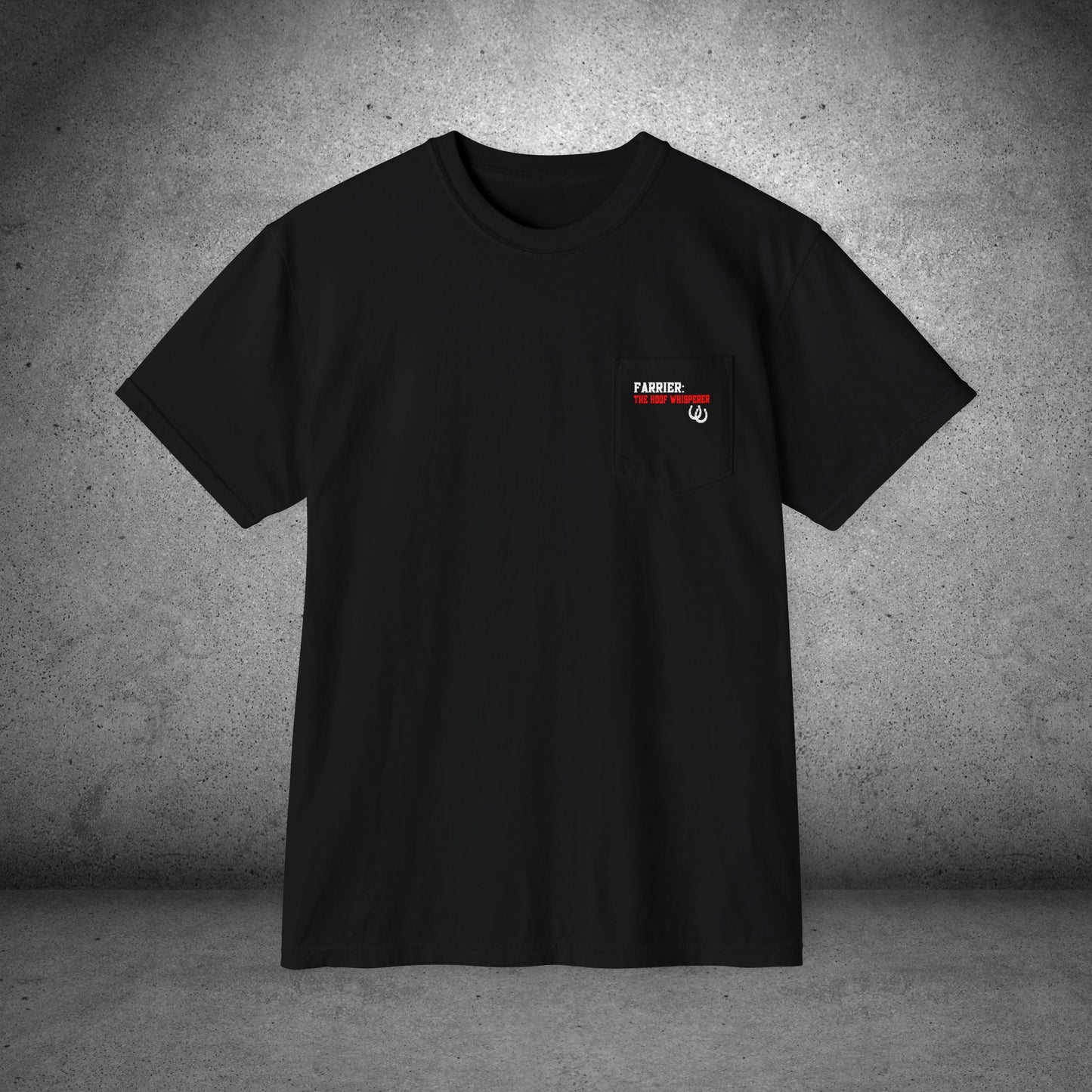 Farrier Pocket T-Shirt — Professional Hoof Master, Short sleeve