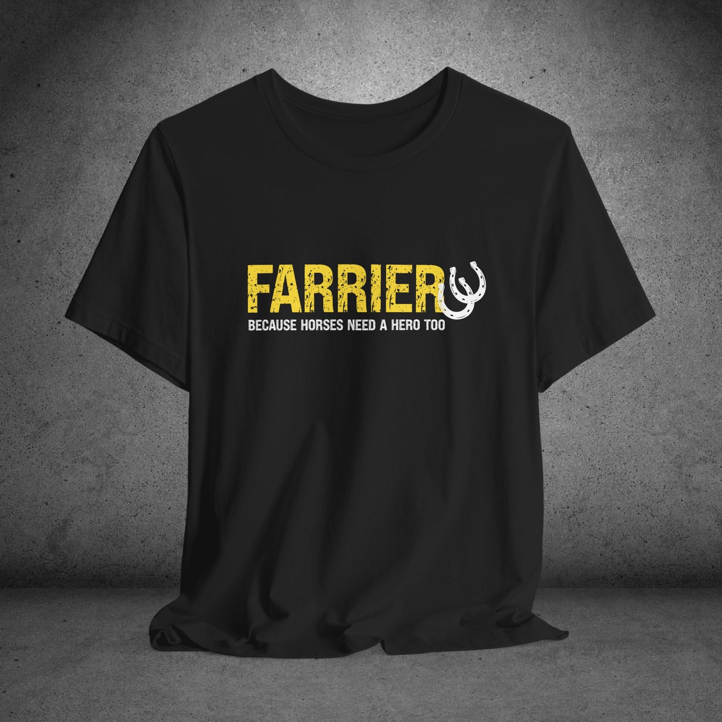 Farrier T-shirt, Farrier Horse Hero Tee, Horseshoer Work Shirt Tee