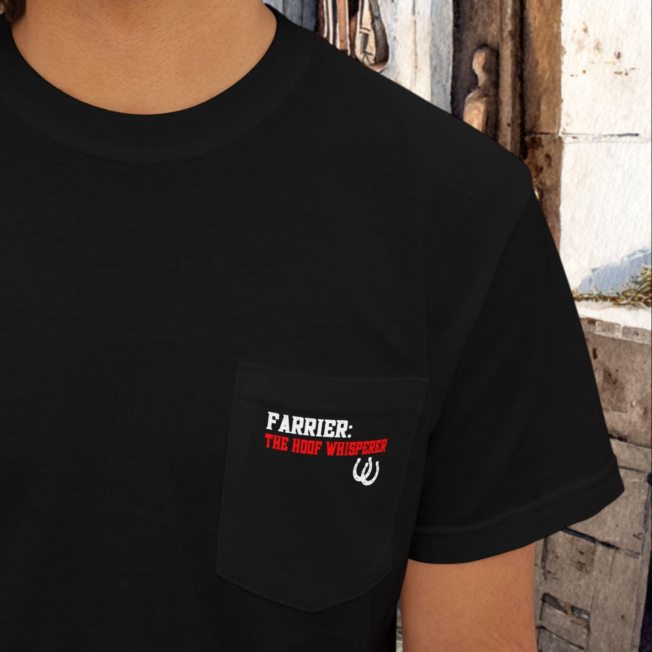Farrier Pocket T-Shirt — Professional Hoof Master, Short sleeve