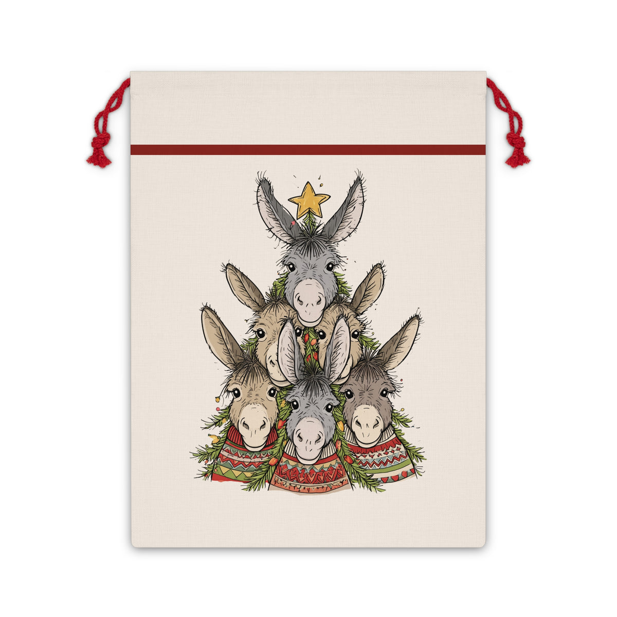 Mule Tree Christmas Gift Bag – Large Holiday Santa Sack