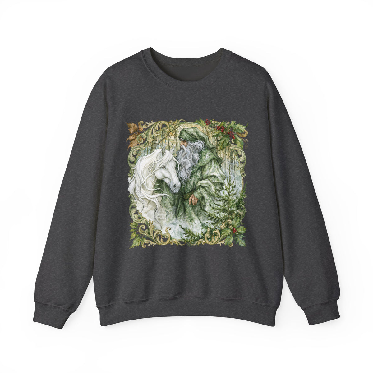 A Christmas Visit Horse Christmas Sweatshirt – Father Christmas