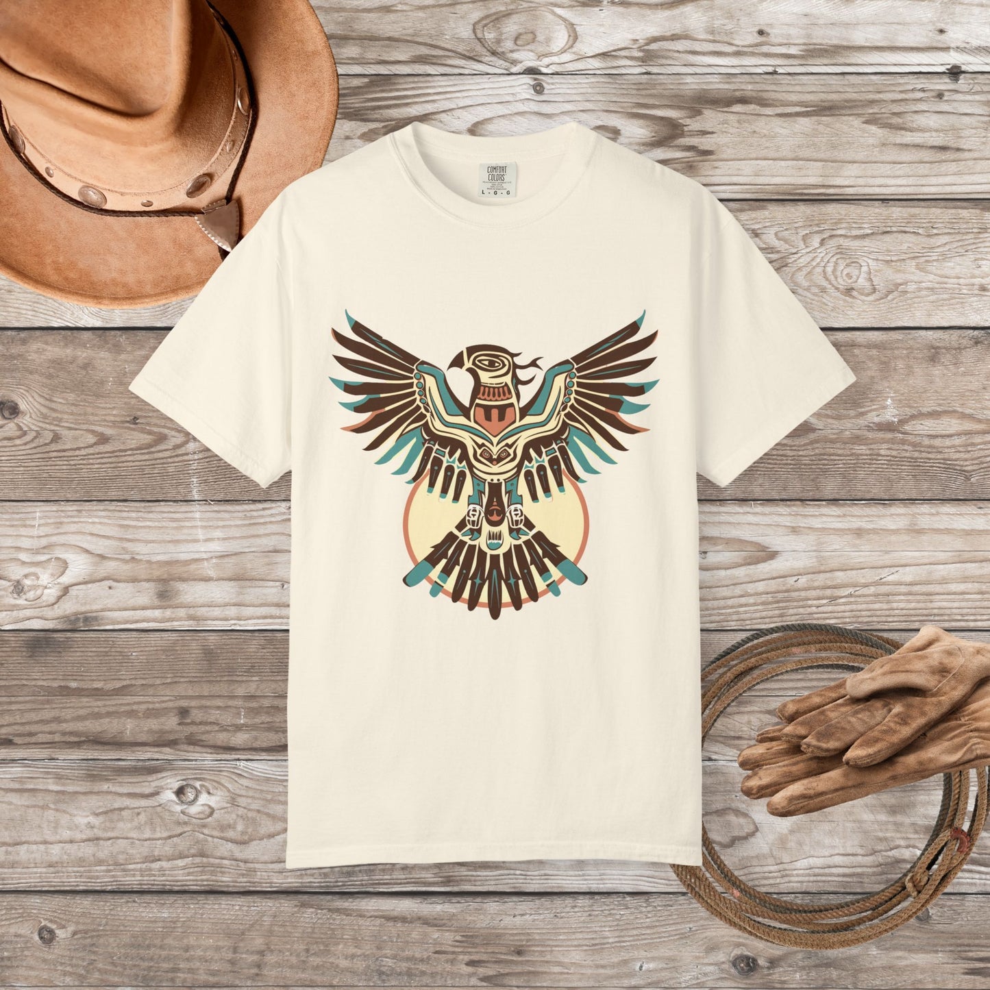 Native American Spirit Thunderbird T-Shirt – Boho Eagle Totem Tee