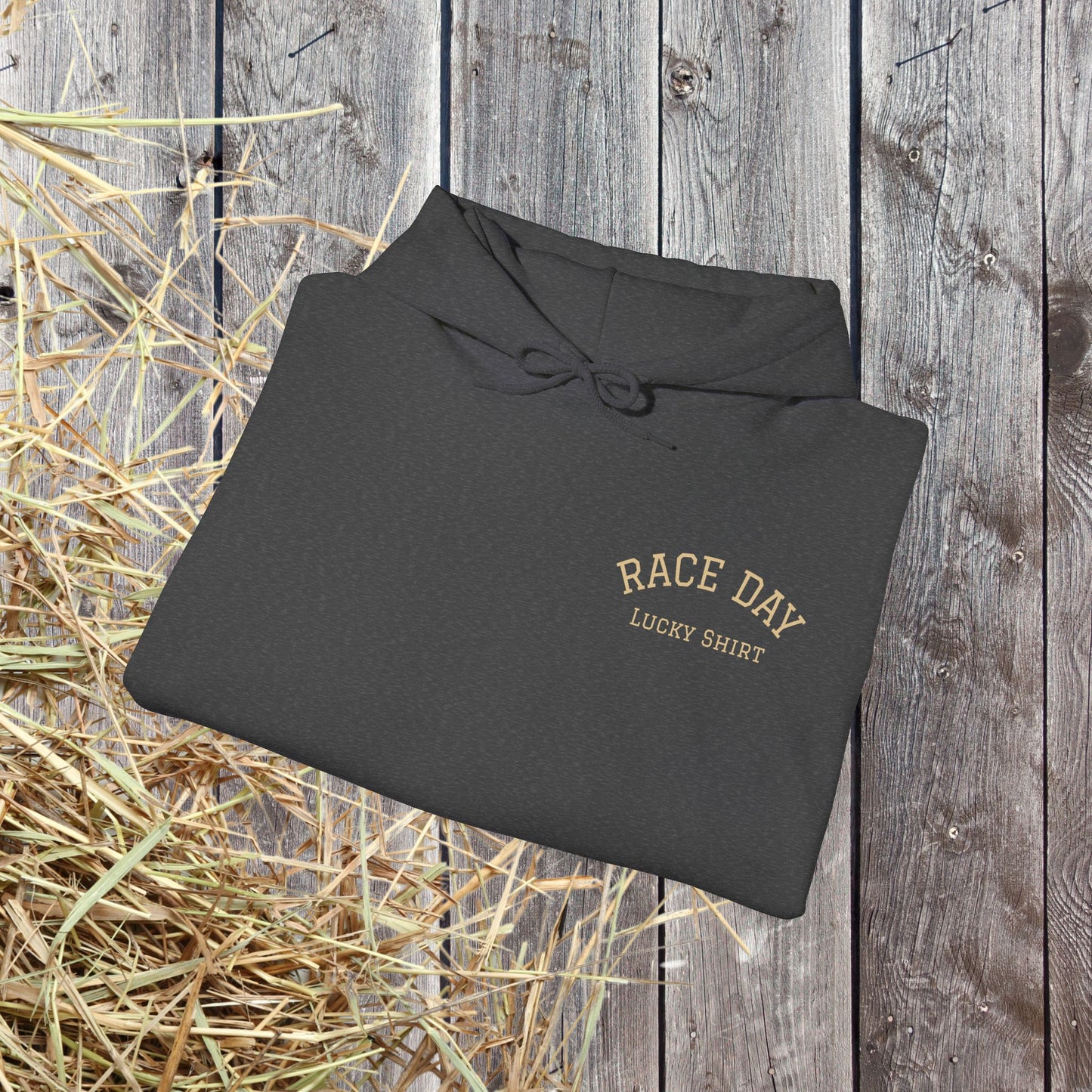 Horse Racing Hoodie — 'Race Day Graphic Hooded Sweatshirt