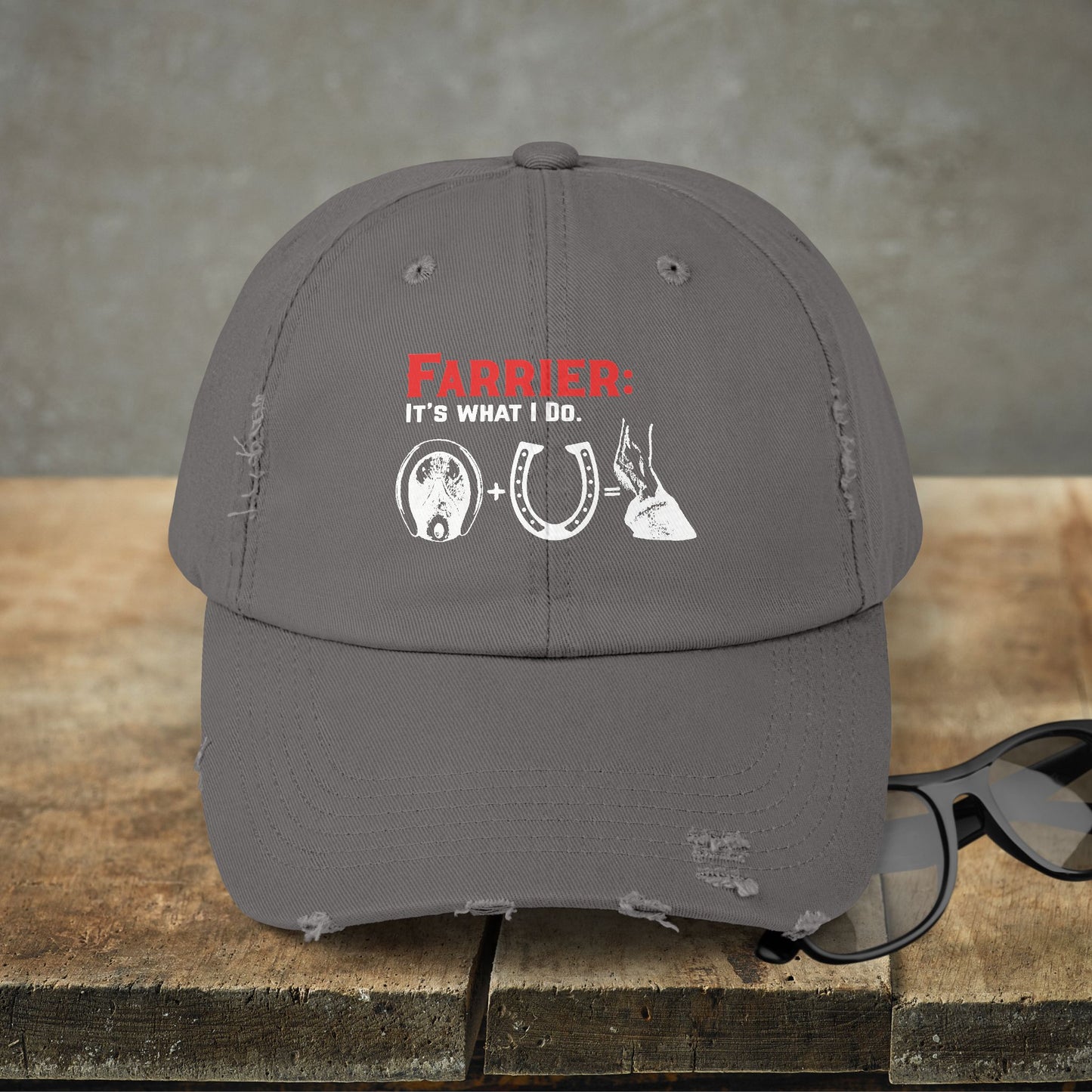 Farrier Work Hat, "Farrier: It's What I Do" Hat Horse Art