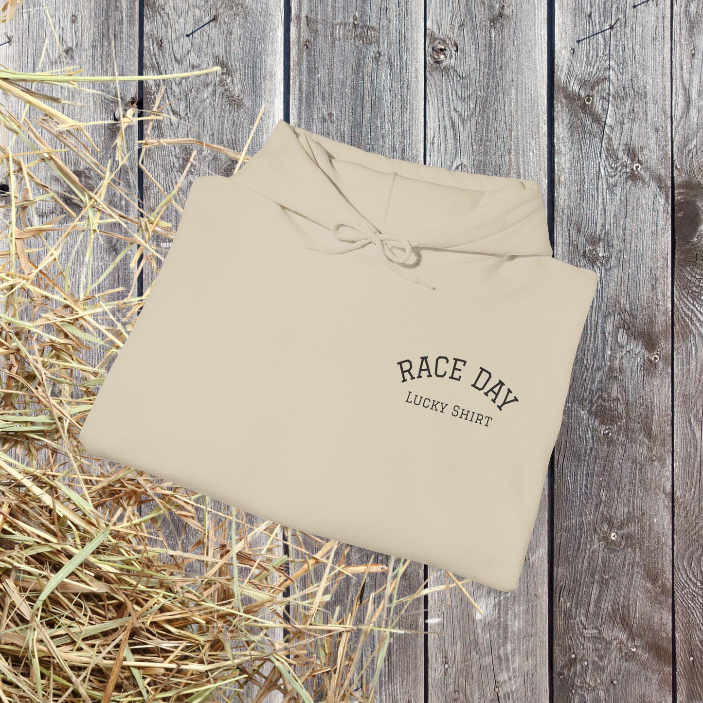 Horse Racing Hoodie — 'Race Day Graphic Hooded Sweatshirt