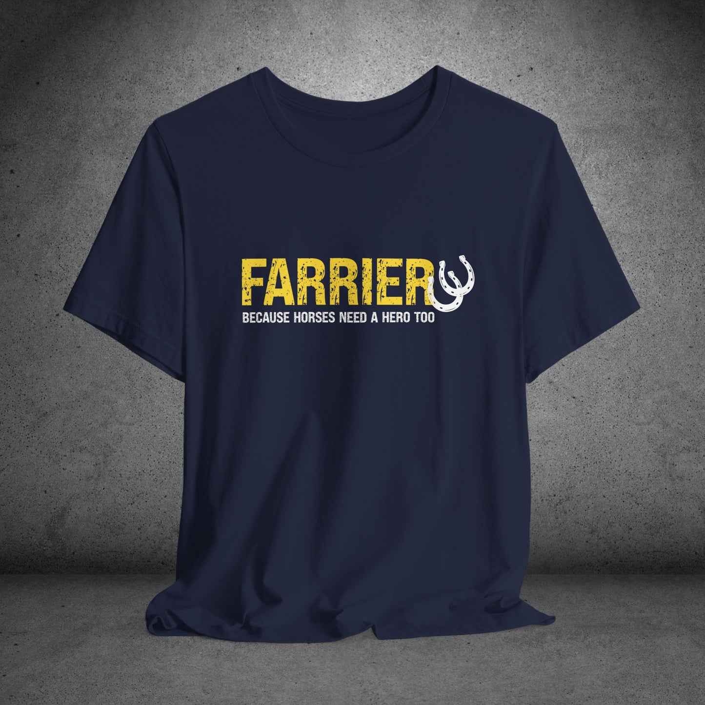 Farrier T-shirt, Farrier Horse Hero Tee, Horseshoer Work Shirt Tee